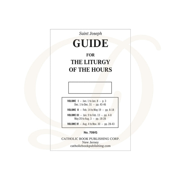 St Joseph Guide for the Liturgy of the Hours 2025 (Large Print) DiCarlo St Joseph Guide for the Liturgy of the Hours 2025 (Large Print) DiCarlo