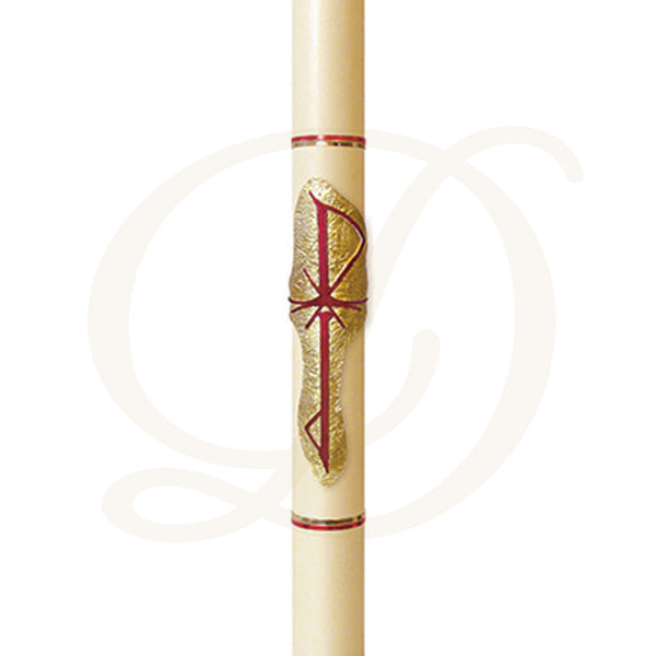 Peace (Red) Paschal Candle - Beeswax