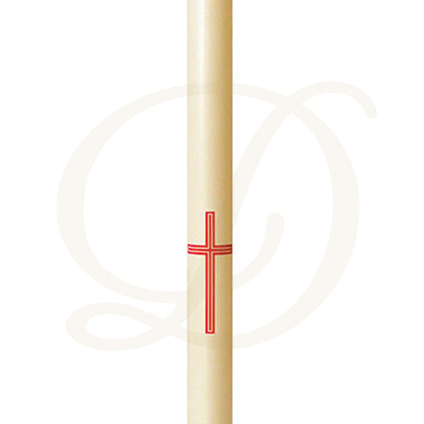 Cross Paschal Candle - Beeswax