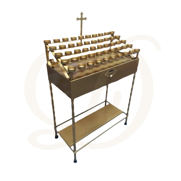 50 - Light Votive Candle Stand - Bronze Floor Model