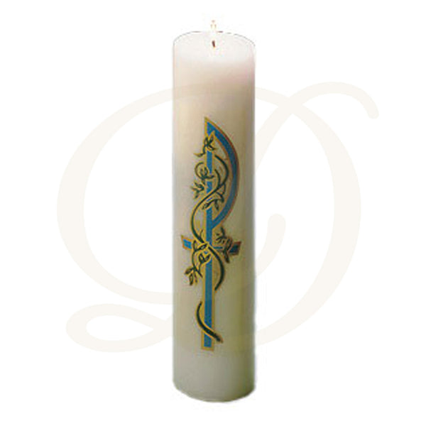 Monogrammed Christ Candle