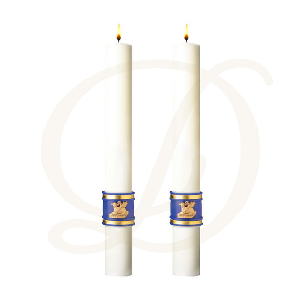 The Holy Eucharist Complementing Altar Candles - Beeswax