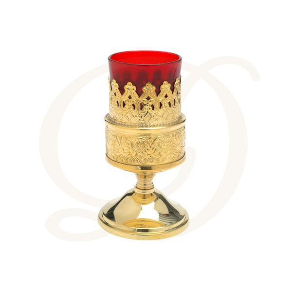Single Red Votive Glass holder
