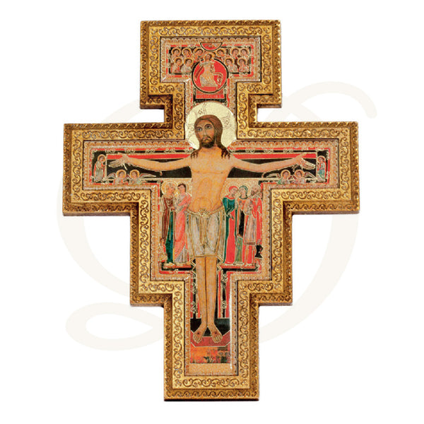 9"H Wall Cross - Gold Leaf