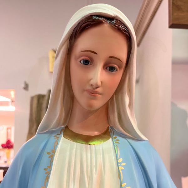 43"H Our Lady of Grace (Glass Eyes)