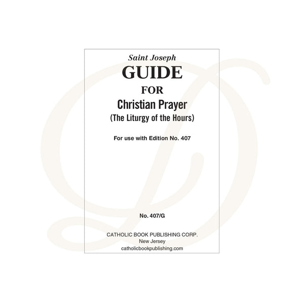 St. Joseph Guide to Christian Prayer 2025 (Large Print)