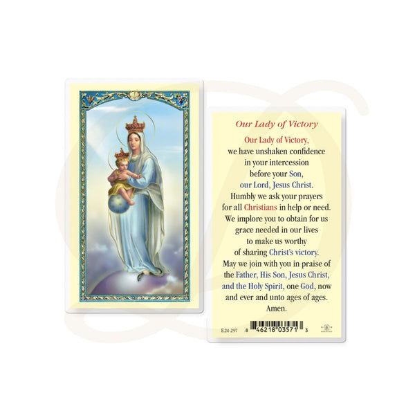 Our Lady of Victory - Laminated Prayer Card