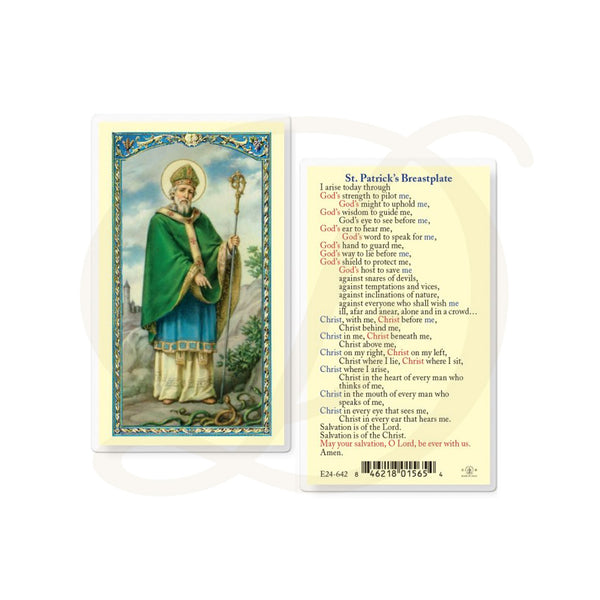 St. Patrick - Laminated Prayer Card