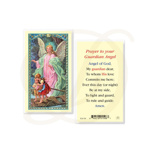 Guardian Angel - Laminated Prayer Card