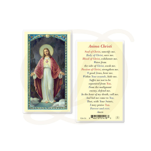 Sacred Heart - Laminated Prayer Card