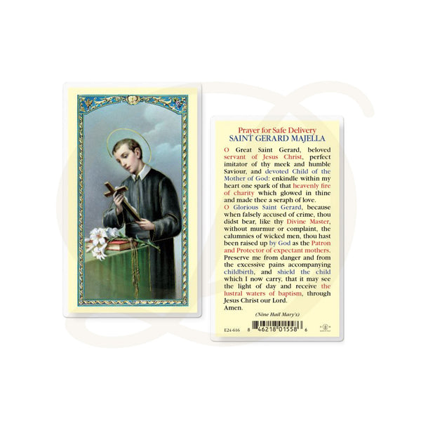 St. Gerard Majella- Laminated Prayer Card