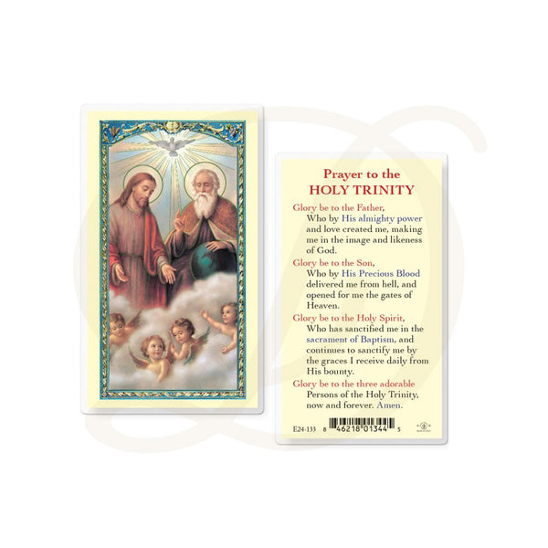 Holy Trinity - Laminated Prayer Card