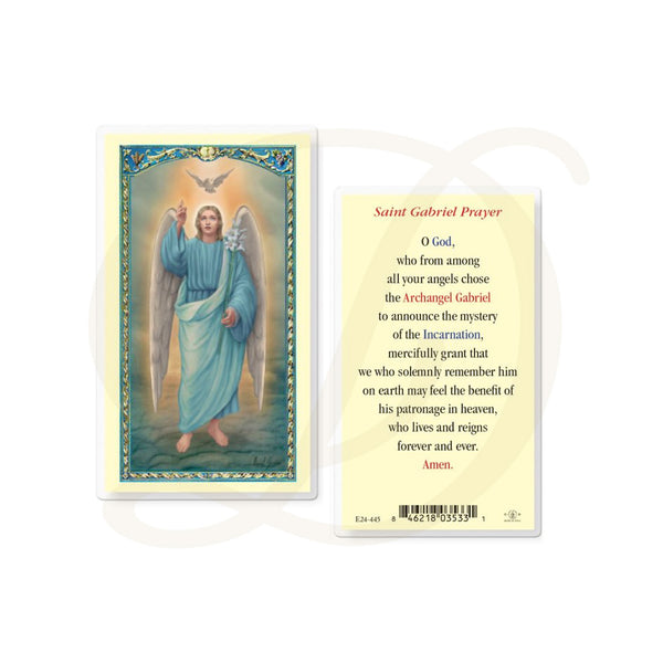 St. Gabriel - Laminated Prayer Card