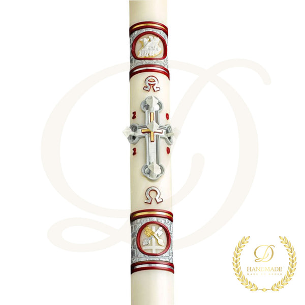 Upon This Rock Paschal Candle - Beeswax