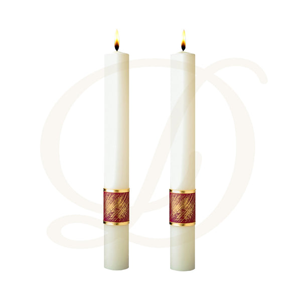 Christ Our Light Complementing Altar Candles - Beeswax