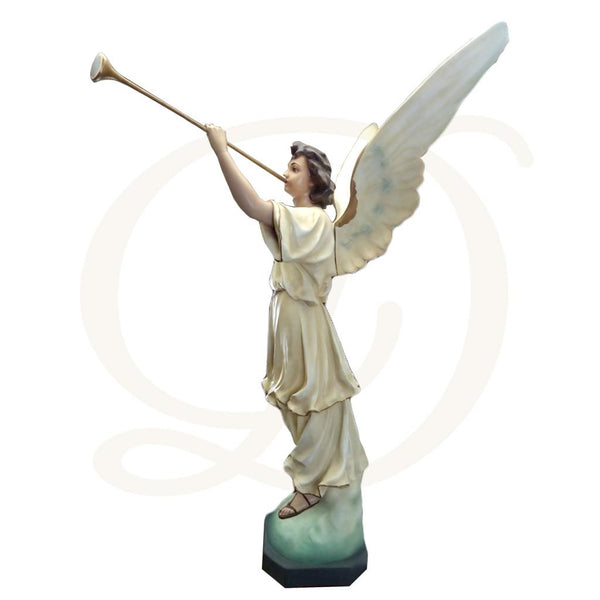 57"H Standing Angel with Trumpet