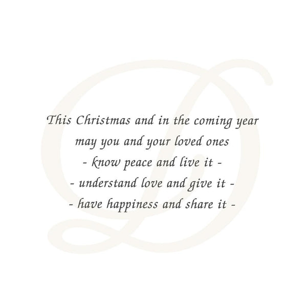 Peace on Earth - Christmas Card Per 25
