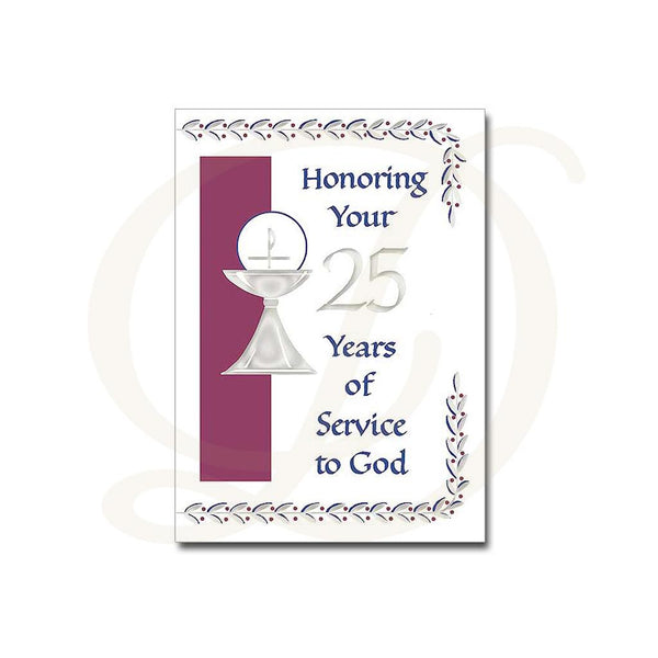 Priest 25th Anniversary Ordination - Greeting Card