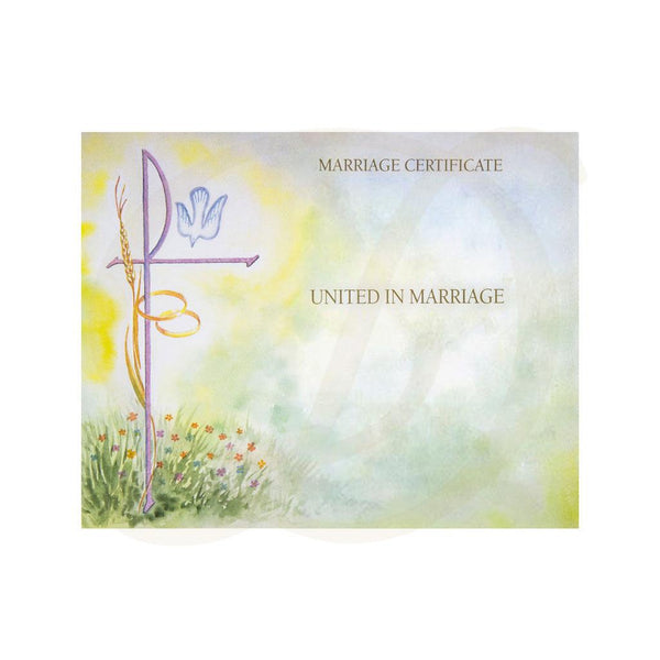 Marriage Certificate - Watercolour (Create Your Own)