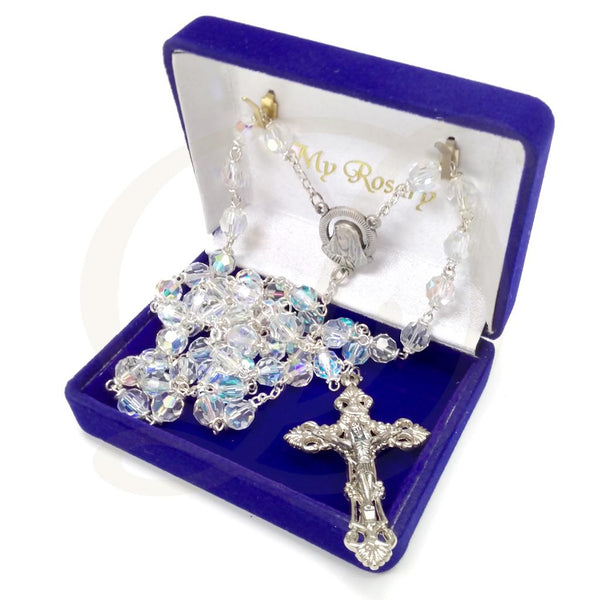 Rosary - Bohemian Tin Cut Crystal