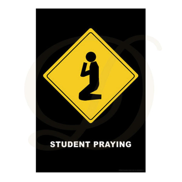 Student Praying - Poster