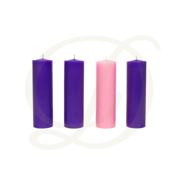 2-1/2"D Advent Candles - Stearine
