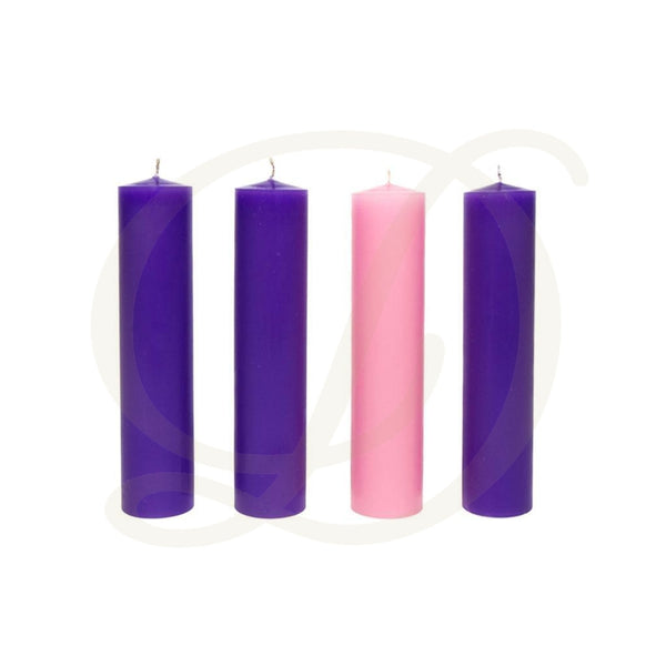 2-1/2"D Advent Candles - Stearine