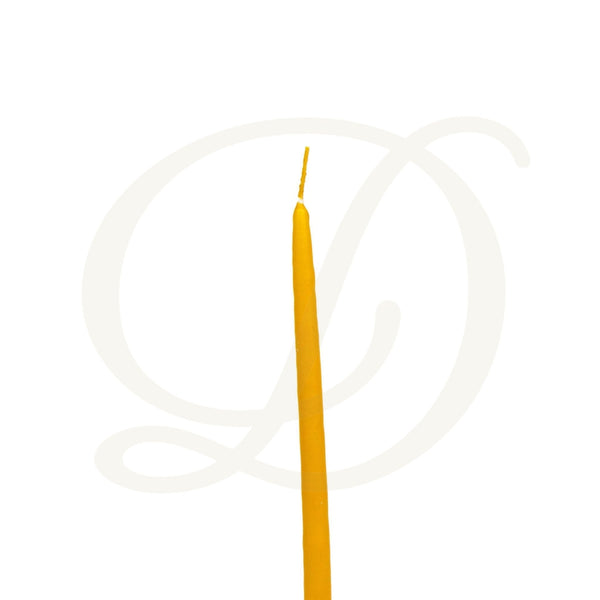 3/8"D Congregational Taper Candle - Stearine Wax