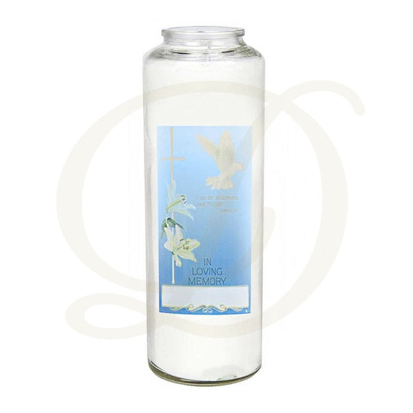 Dicarlo Item 7212 6-Day Glass Candle 