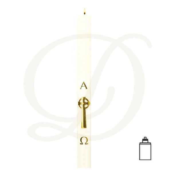 Celtic Cross Paschal Candle - Nylon Shell Paraffin Oil