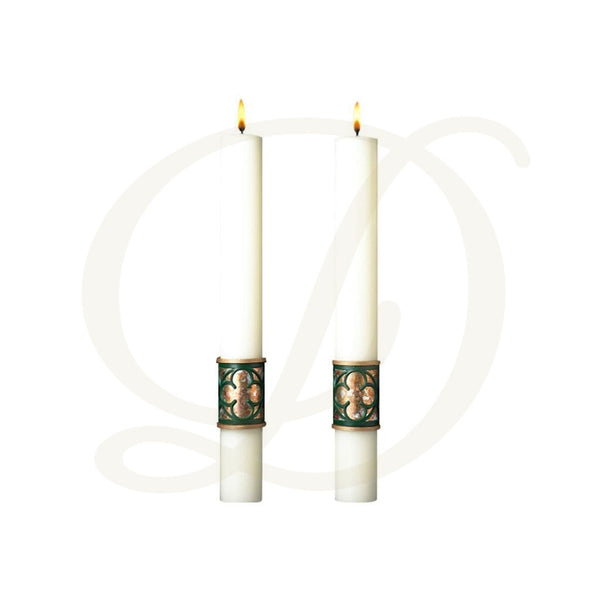 Christus Rex Complementing Altar Candles - Beeswax