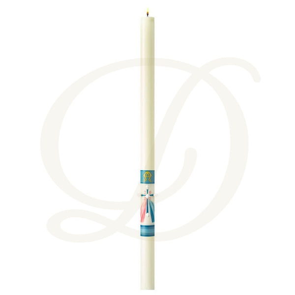 Divine Mercy Paschal Candle - Beeswax