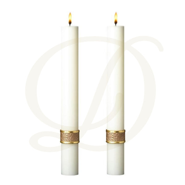 Evangelium Complementing Altar Candles - Beeswax