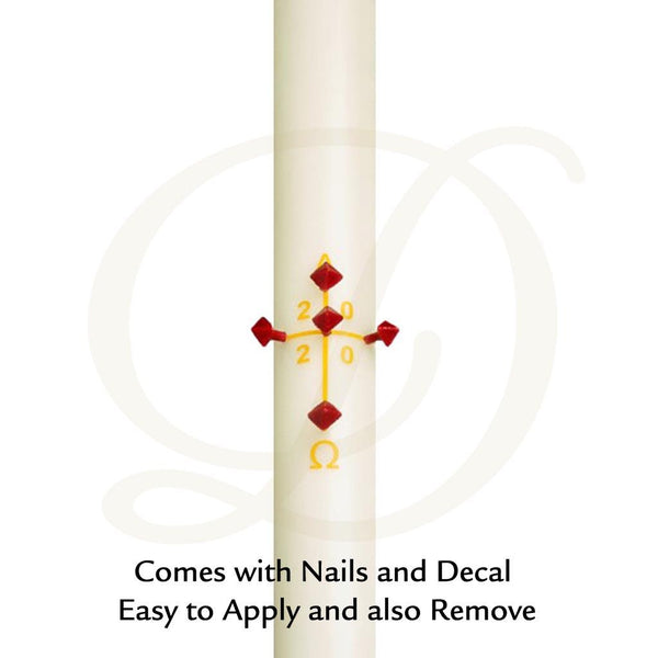 Plain/Blank Paschal Candle - Beeswax