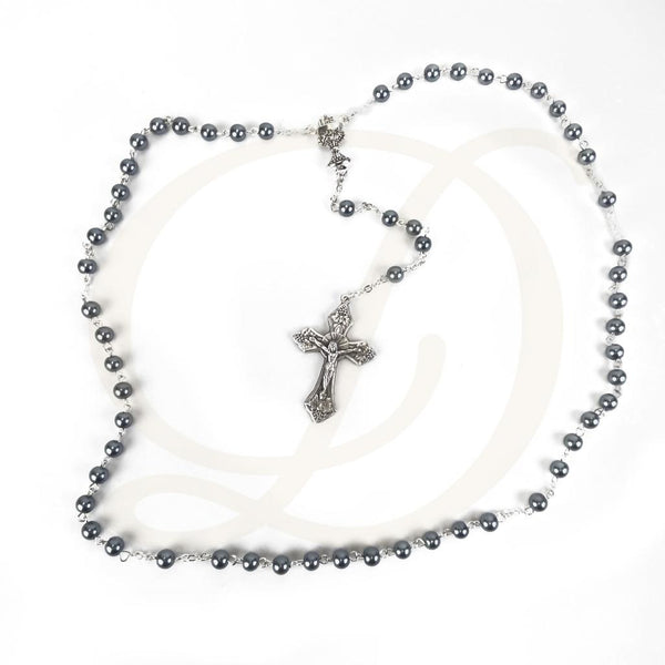 DiCarlo Item 3366 Hematite Rosary