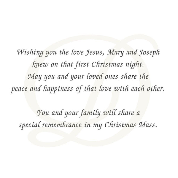 Peace on Earth - Christmas Mass Cards Per 50
