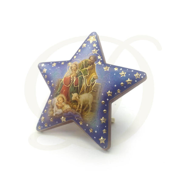 Nativity Scene Star with Lamb and Stand