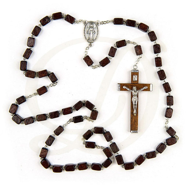 DiCarlo Item 3920 Cubic Wooden Rosary