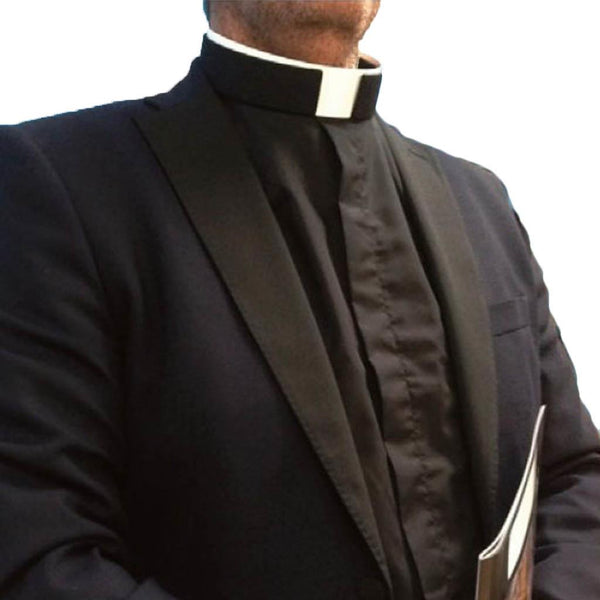 Roman Collar Short Sleeve Clergy Shirt