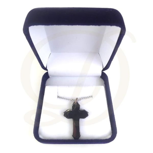 Cross Necklace - Hematite (Boxed)