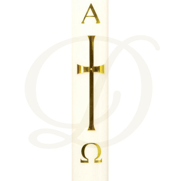 Latin Cross Paschal Candle - Nylon Shell Paraffin Oil