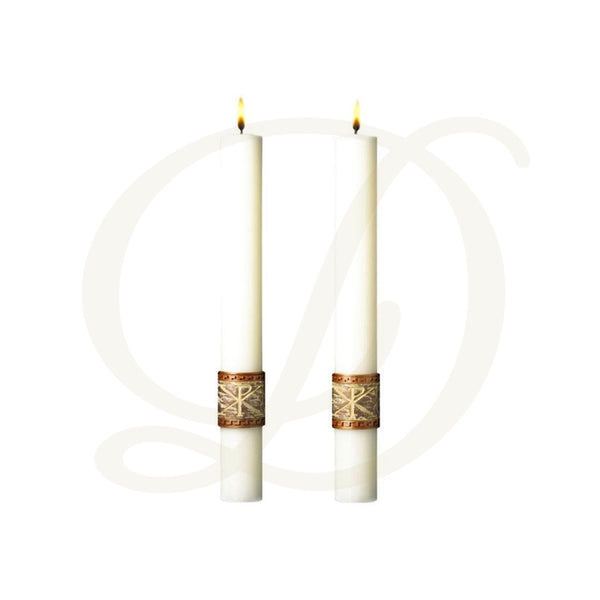 Luke 24 Complementing Altar Candles - Beeswax