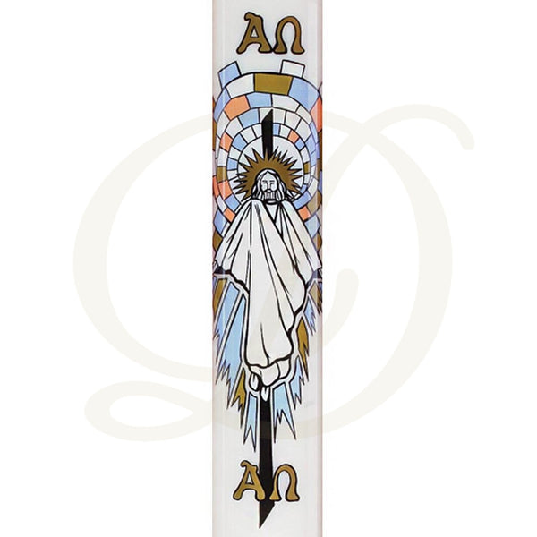 Risen Lord Paschal Candle - Nylon Shell Paraffin Oil