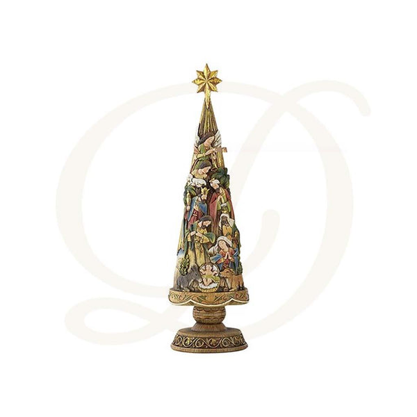 20-3/4"H Nativity Christmas Tree Figurine