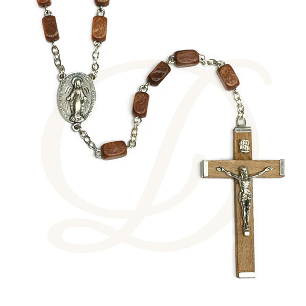 DiCarlo Item 3921 Cubic Wood Rosary
