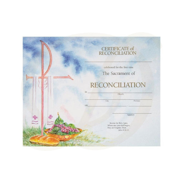 DiCarlo Item 4880 First Reconciliation Certificate