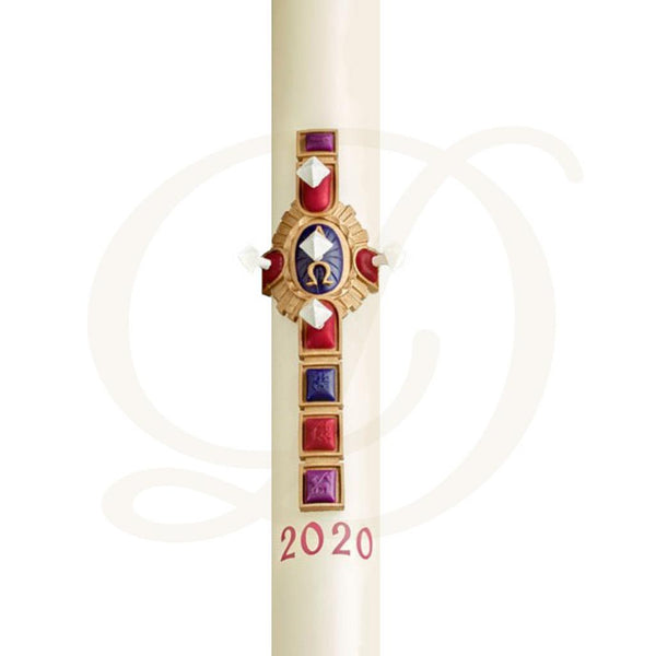 Christ Victorious Paschal Candle - Beeswax