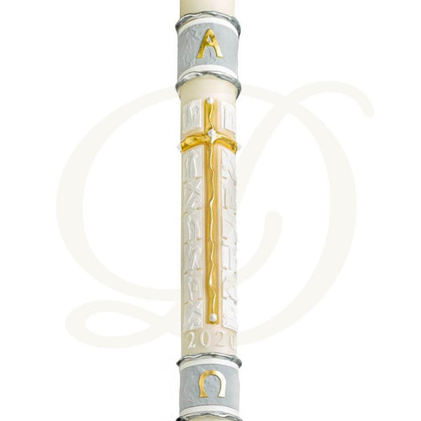 Way of the Cross Paschal Candle - Beeswax