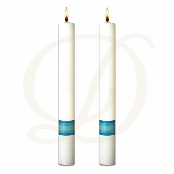 Divine Mercy Complementing Altar Candles - Beeswax