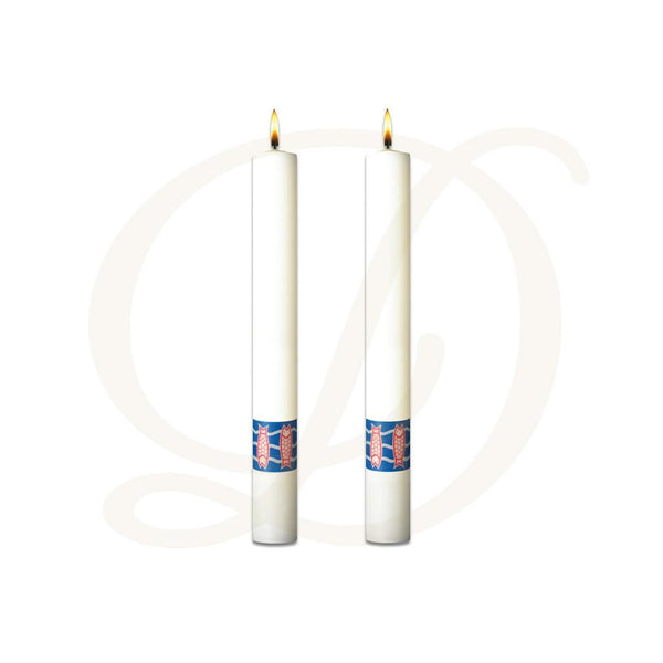 Benedictine Complementing Altar Candles - Beeswax
